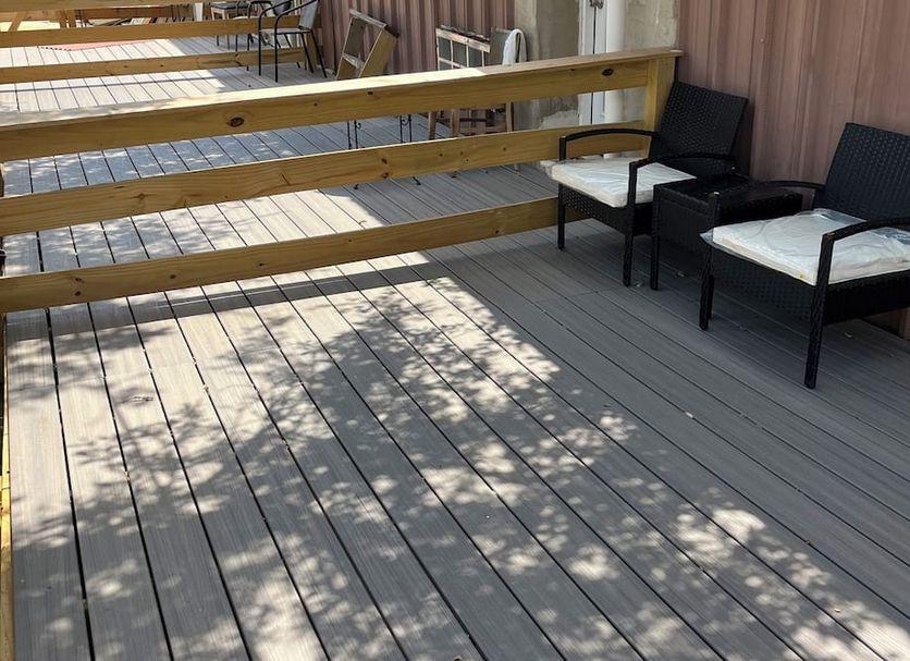 Balcony seating overlooking the grounds