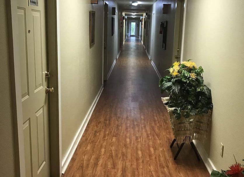 Hallway leading to the guest rooms